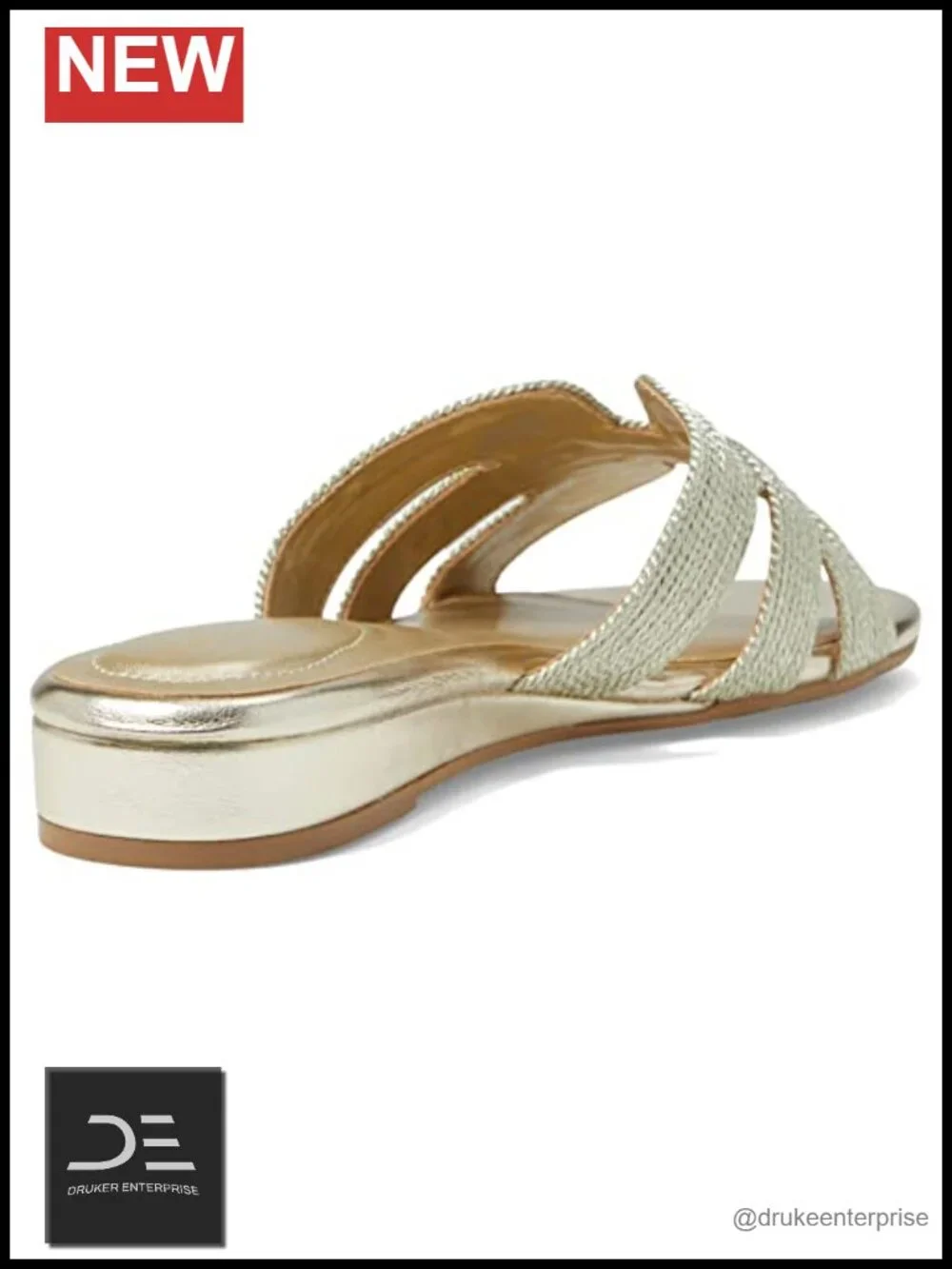 Bandolino Kaylor Woven Wedge Slide Sandals Women's Platform Comfort Slip On
